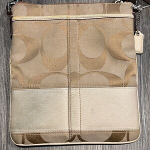 Coach Stylish Tan Crossbody Bag